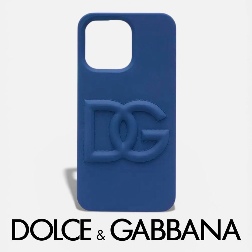 NWT - DOLCE & GABBANA Embossed Logo Rubber IPhone Case